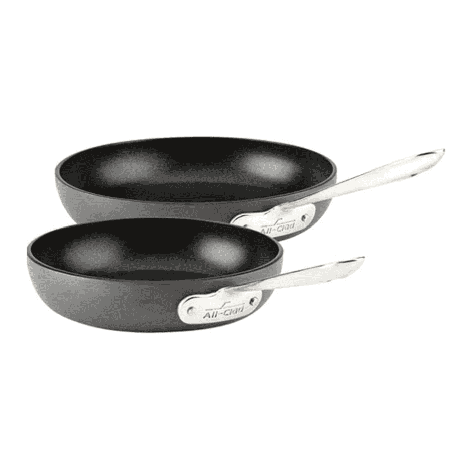 All-Clad HA1 Hard Anodized Non-Stick Fry Pan 2-Piece Set: $50