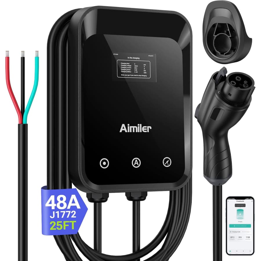 Aimiler Level 2 48A WiFi EV Charger: $219.99