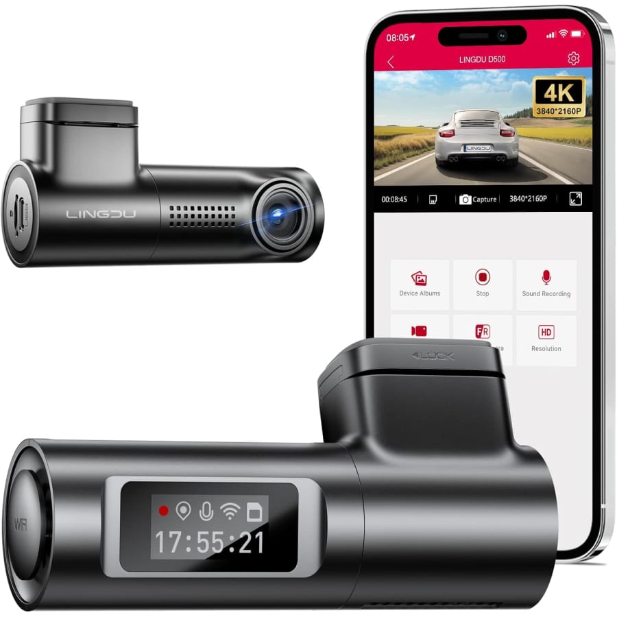 Lingdu D500 Smart 4K Dash Cam: $29.99 Lingdu D500 Smart 4K Dash Cam: $29.99
