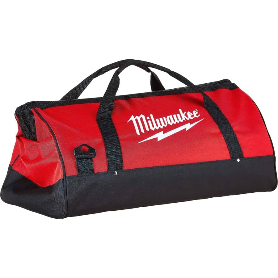 Milwaukee 23x12x12 Canvas Tool Bag w/ Strap: $26