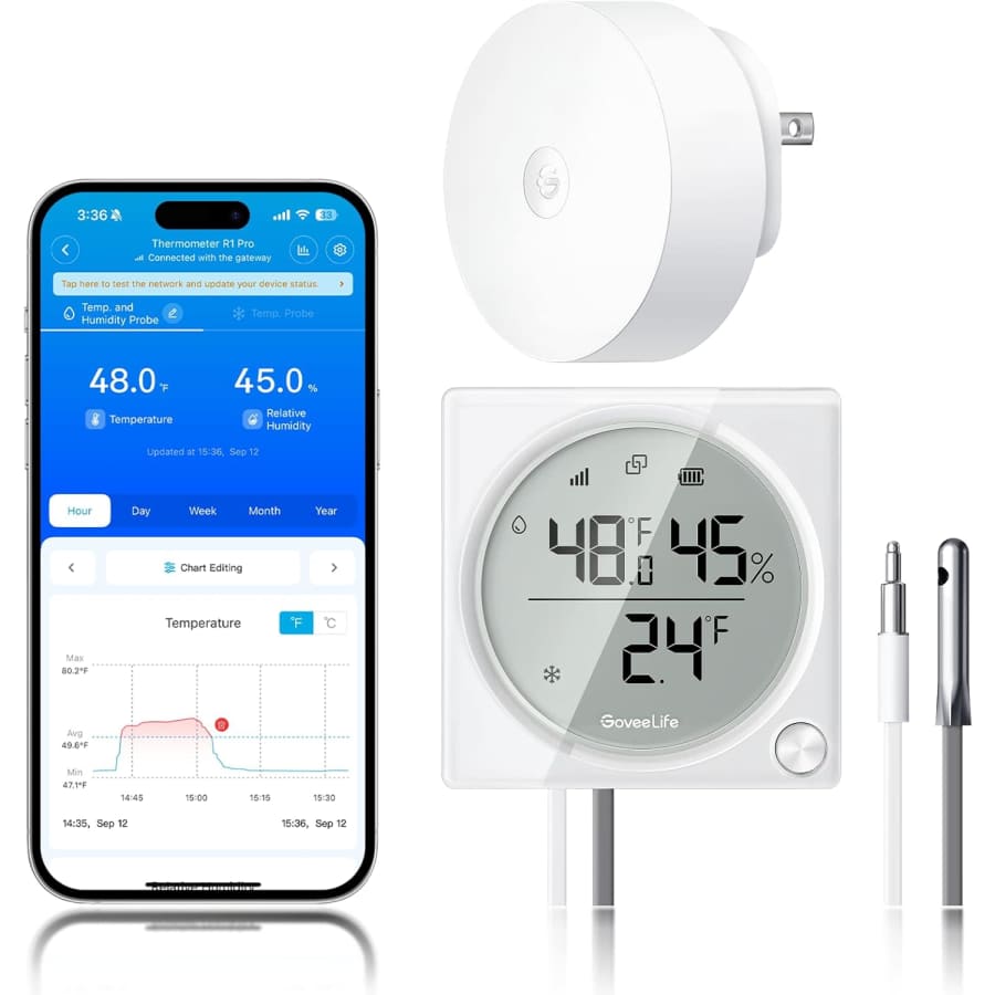 GoveeLife WiFi Refrigerator Thermometer: $51.29
