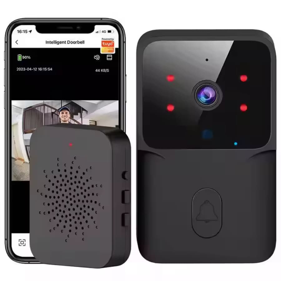 Wireless Smart Doorbell with WiFi: $3.95