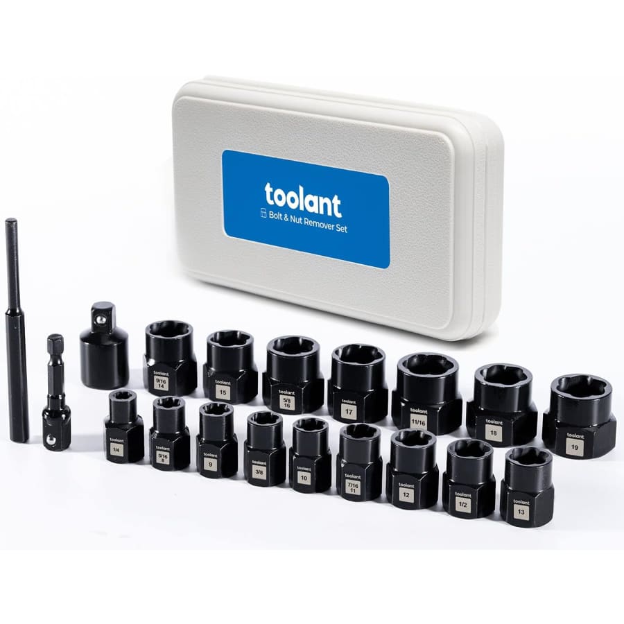 19-Piece Impact Bolt Extractor Kit: $18