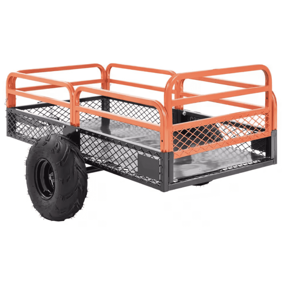 15-cu. ft. 1,500-Lb. Heavy-Duty ATV Trailer w/ Removable Sides: $202 15-cu. ft. 1,500-Lb. Heavy-Duty ATV Trailer w/ Removable Sides: $202