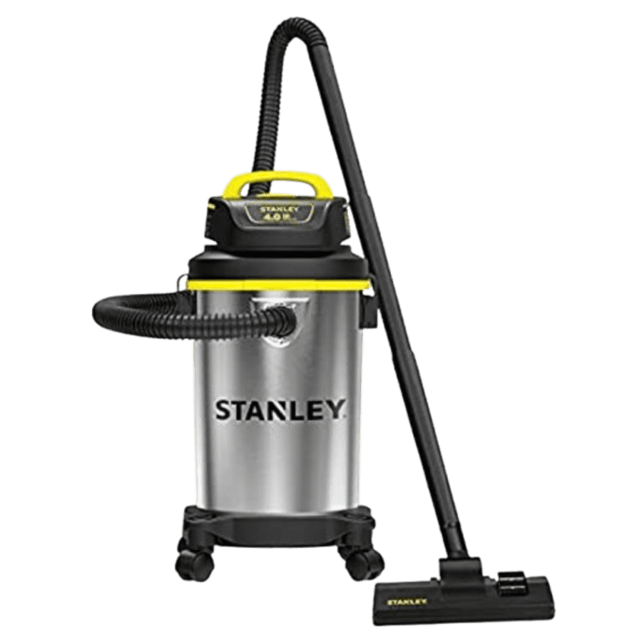 Stanley 4-Gallon Wet/Dry Vacuum: $45 Stanley 4-Gallon Wet/Dry Vacuum: $45