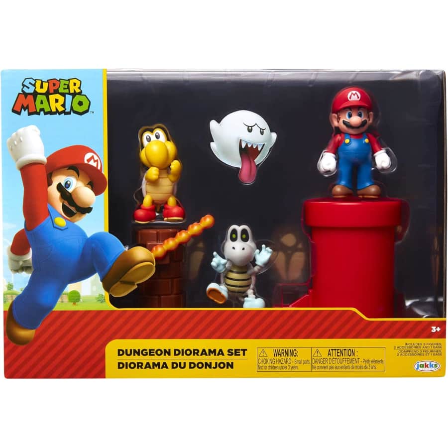Jakks Pacific Super Mario Nintendo Dungeon Diorama Set: $11.60