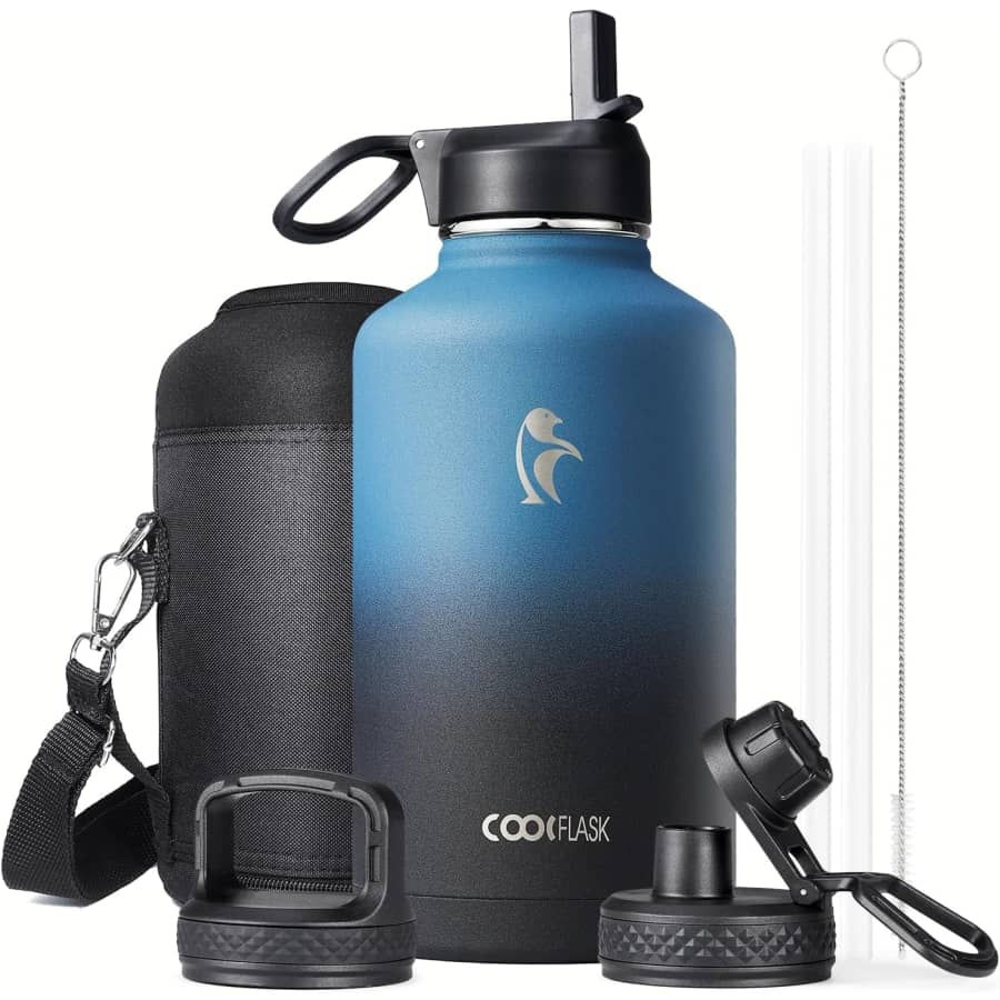 Coolflask 64-oz. Insulated Water Bottle: $28