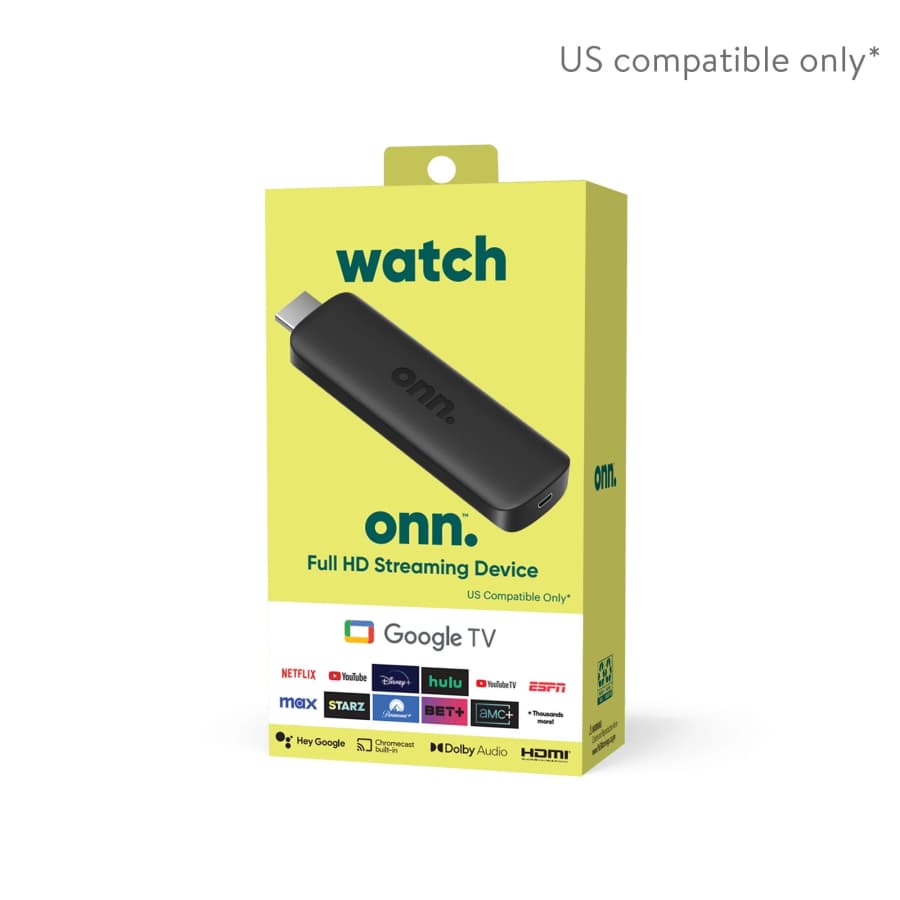 Onn Google TV HD Streaming Stick: $13