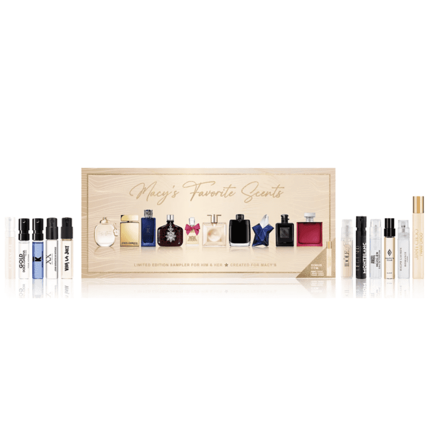 Macy's 11-Piece Fragrance Sampler Set for Him or Her: $10