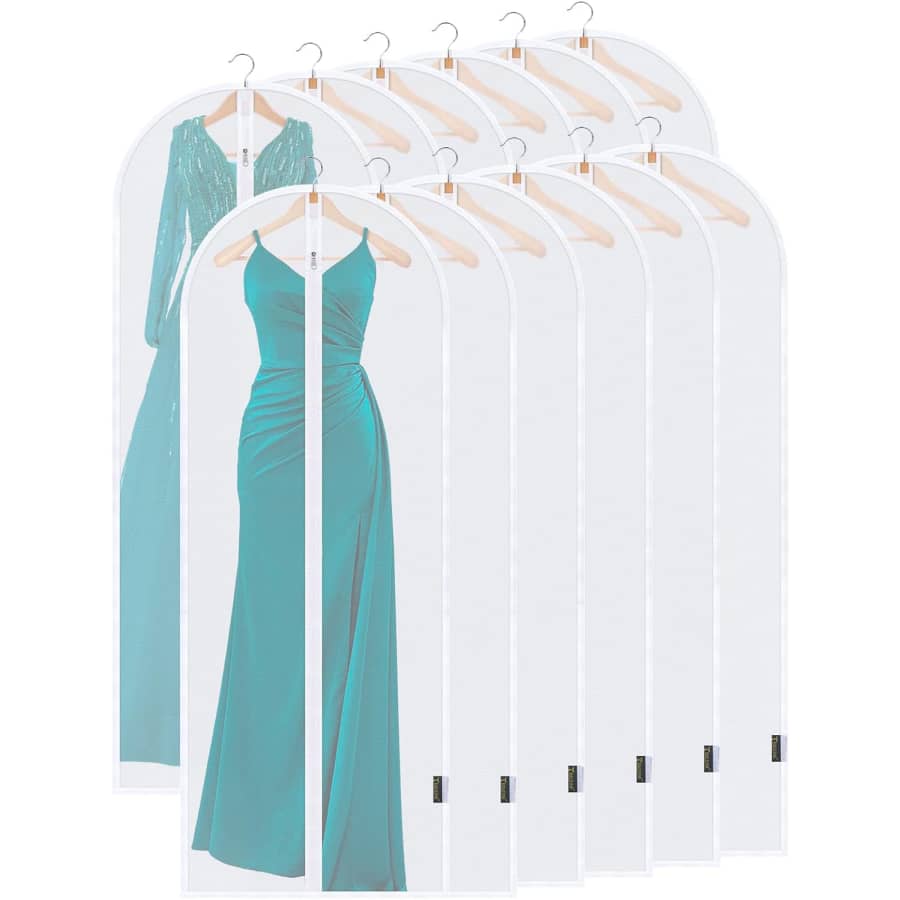 Baleine 60'' Translucent Garment Bags 12-Pack: $20.99