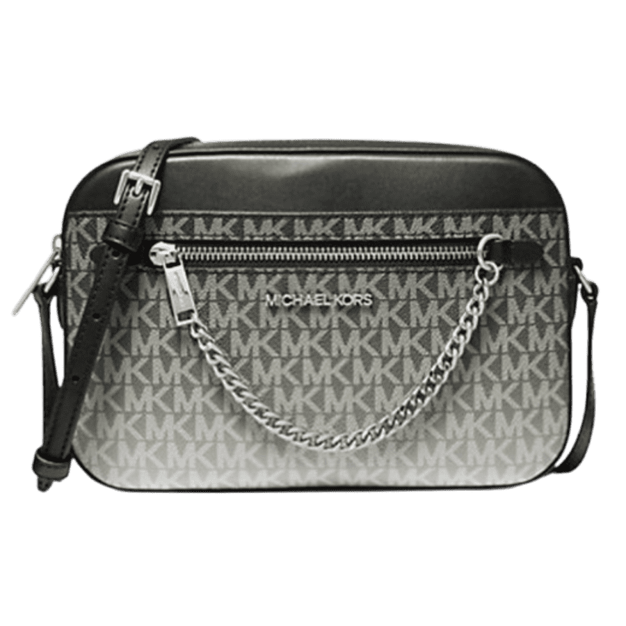 Michael Kors Outlet Jet Set Large Ombré Signature Logo Crossbody Body: $52