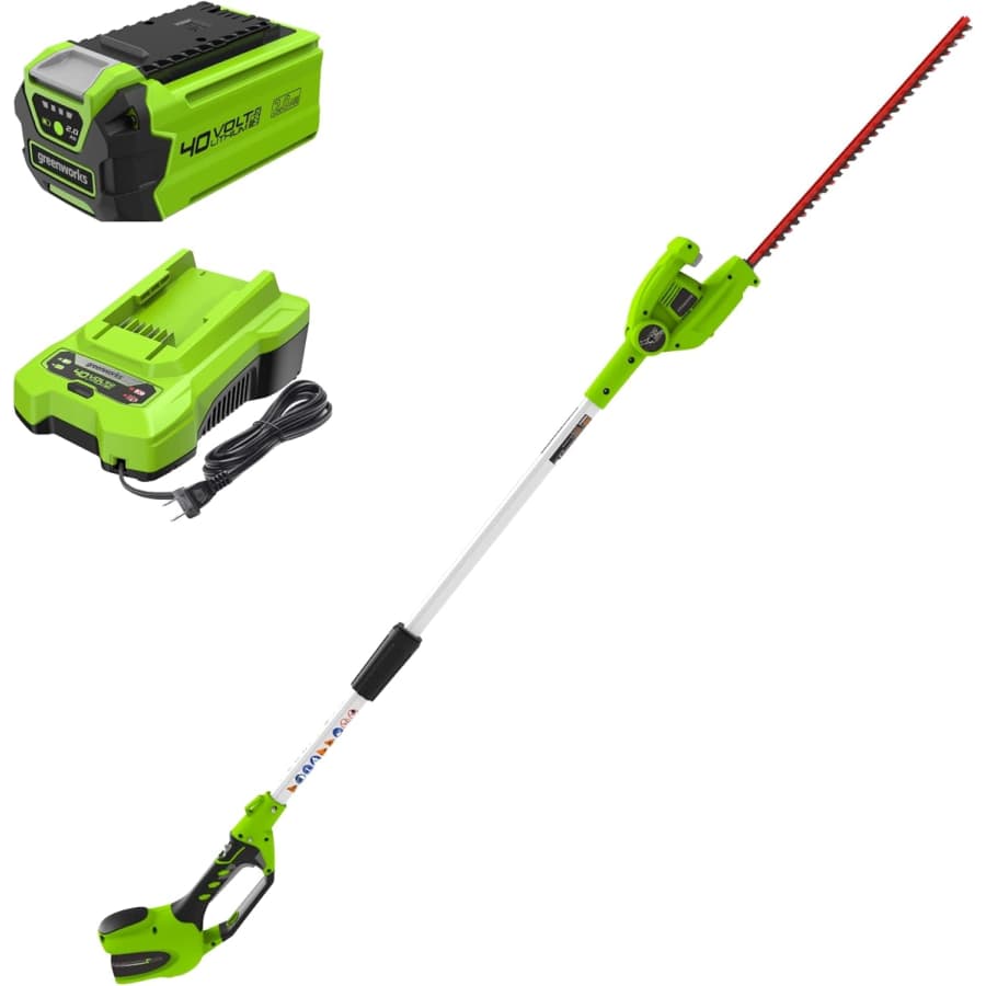 Greenworks 40V 20" Cordless Pole Hedge Trimmer: $119.99