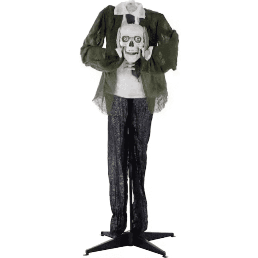 Haunted Hill Farm 5ft. Animatronic Headless Man: $30 Haunted Hill Farm 5ft. Animatronic Headless Man: $30