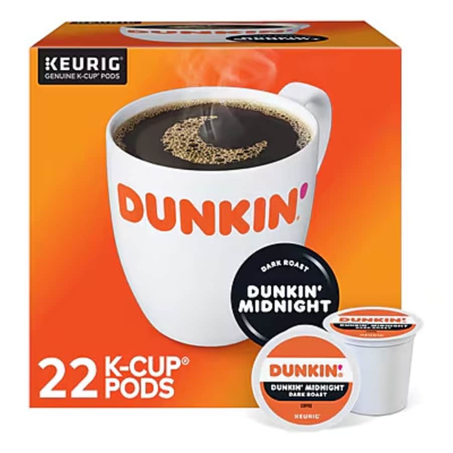 Dunkin' Midnight Coffee Keurig K-Cup Pods 22-Count Box: $12 Dunkin' Midnight Coffee Keurig K-Cup Pods 22-Count Box: $12