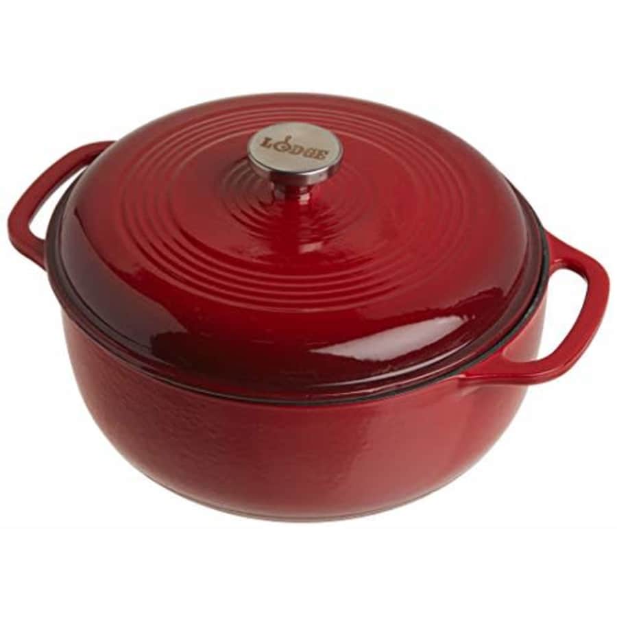 Lodge 6-Quart Enameled Cast Iron Dutch Oven: $68