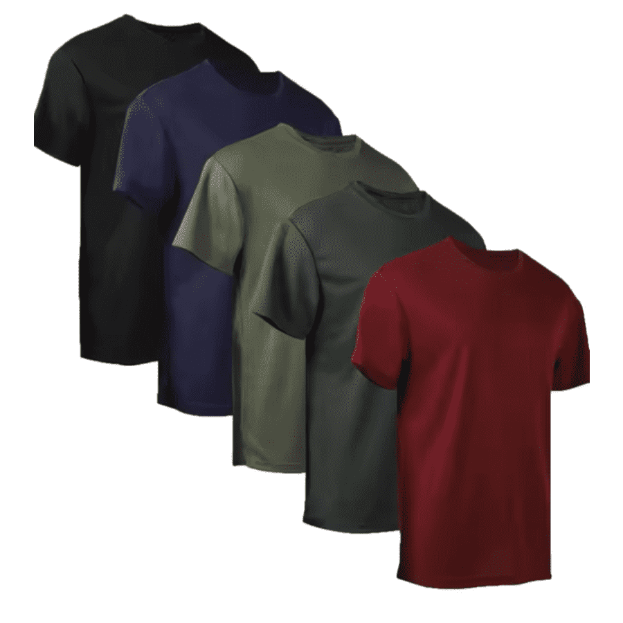 Men's Quick-Drying Short Sleeve Shirt 5-Pack: $19.99