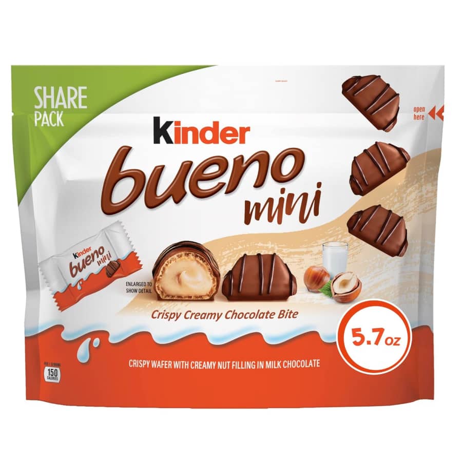 Kinder Bueno Mini 5.7-oz. Bag: $3.80 Kinder Bueno Mini 5.7-oz. Bag: $3.80