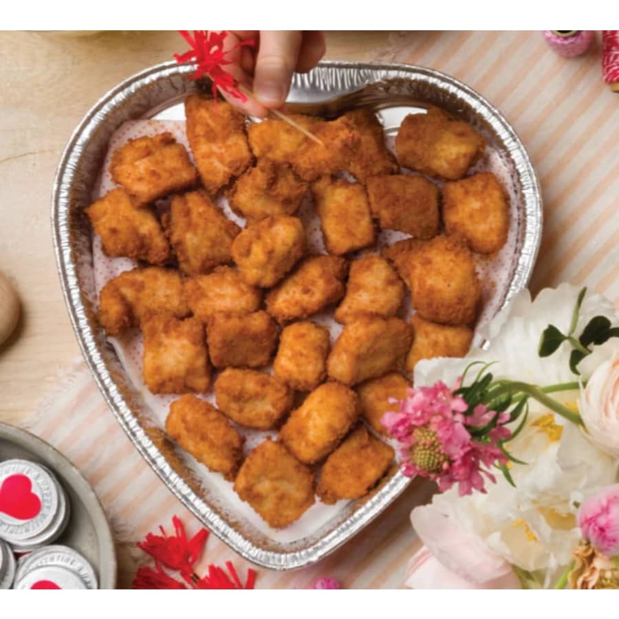 Chick-Fil-A Heart-Shaped Trays: Five menu options