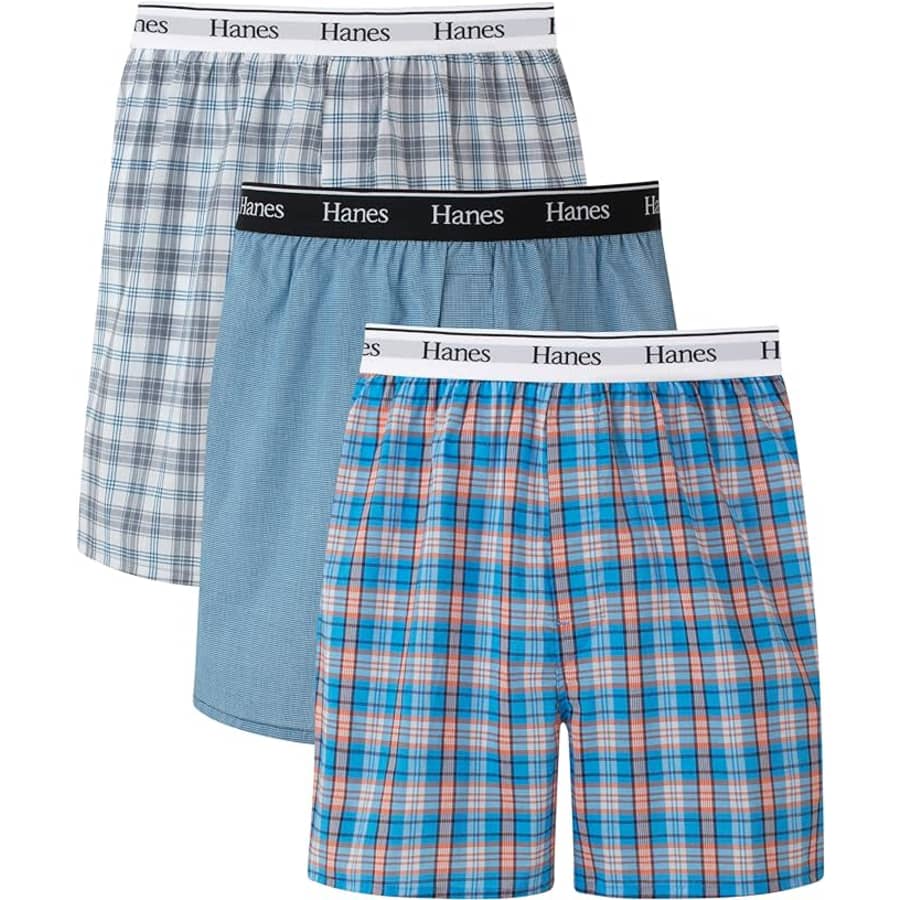 Hanes Men's Woven Boxer 3-Pack: $9.88 Hanes Men's Woven Boxer 3-Pack: $9.88