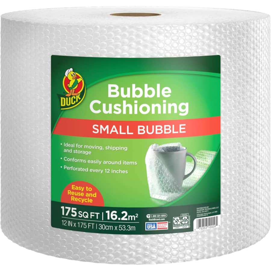 Duck Brand 12" x 175ft Small Bubble Cushioning Wrap: $27