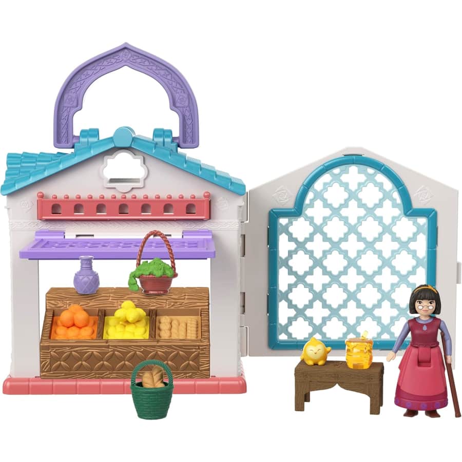 Mattel Disney Wish Dahlia's Rosas Marketplace Micro Doll Playset: $3.59 Mattel Disney Wish Dahlia's Rosas Marketplace Micro Doll Playset: $3.59
