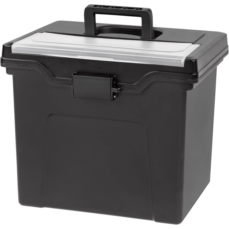 IRIS USA File Box with Lid & Handle: $15 IRIS USA File Box with Lid & Handle: $15
