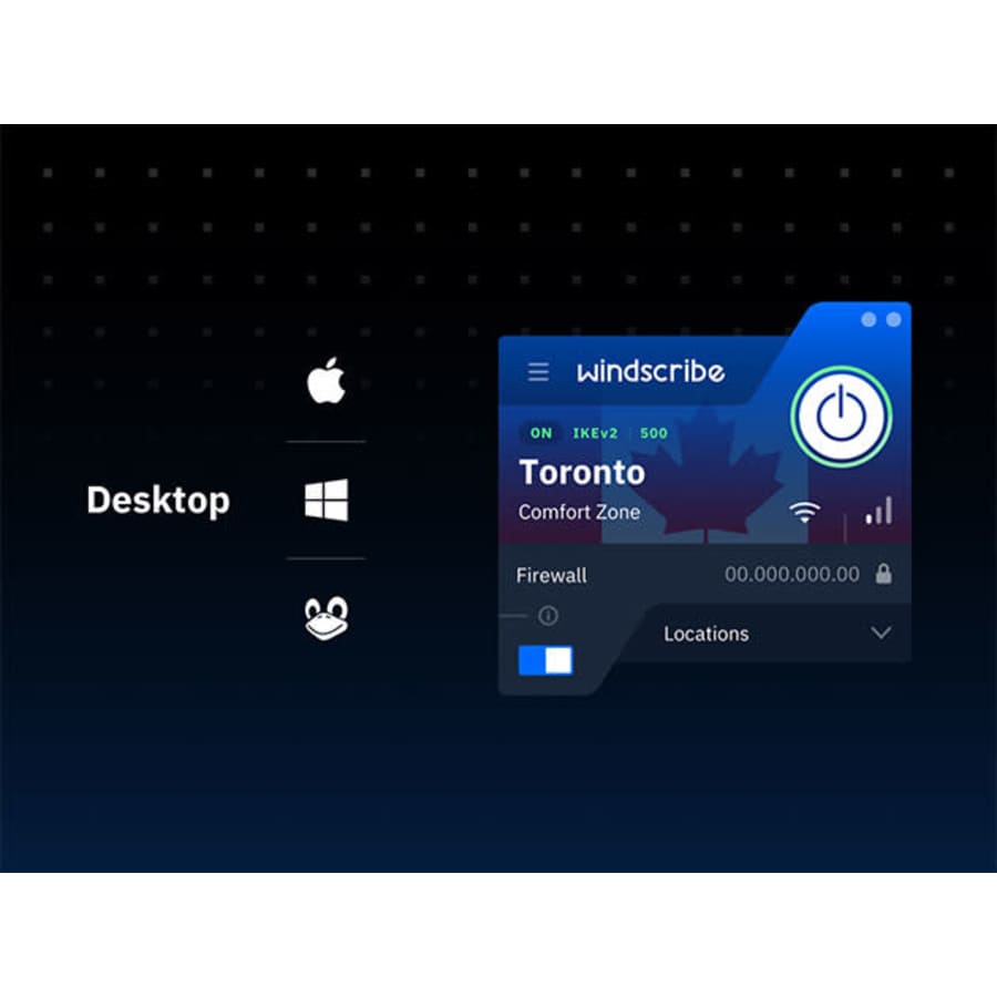 Windscribe VPN Pro Plan: 3-Yr Subscription: $70