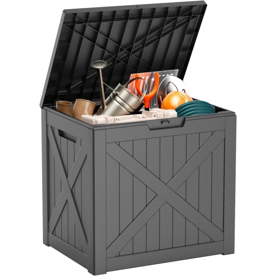 32-Gallon Outdoor Deck Box: $20 32-Gallon Outdoor Deck Box: $20