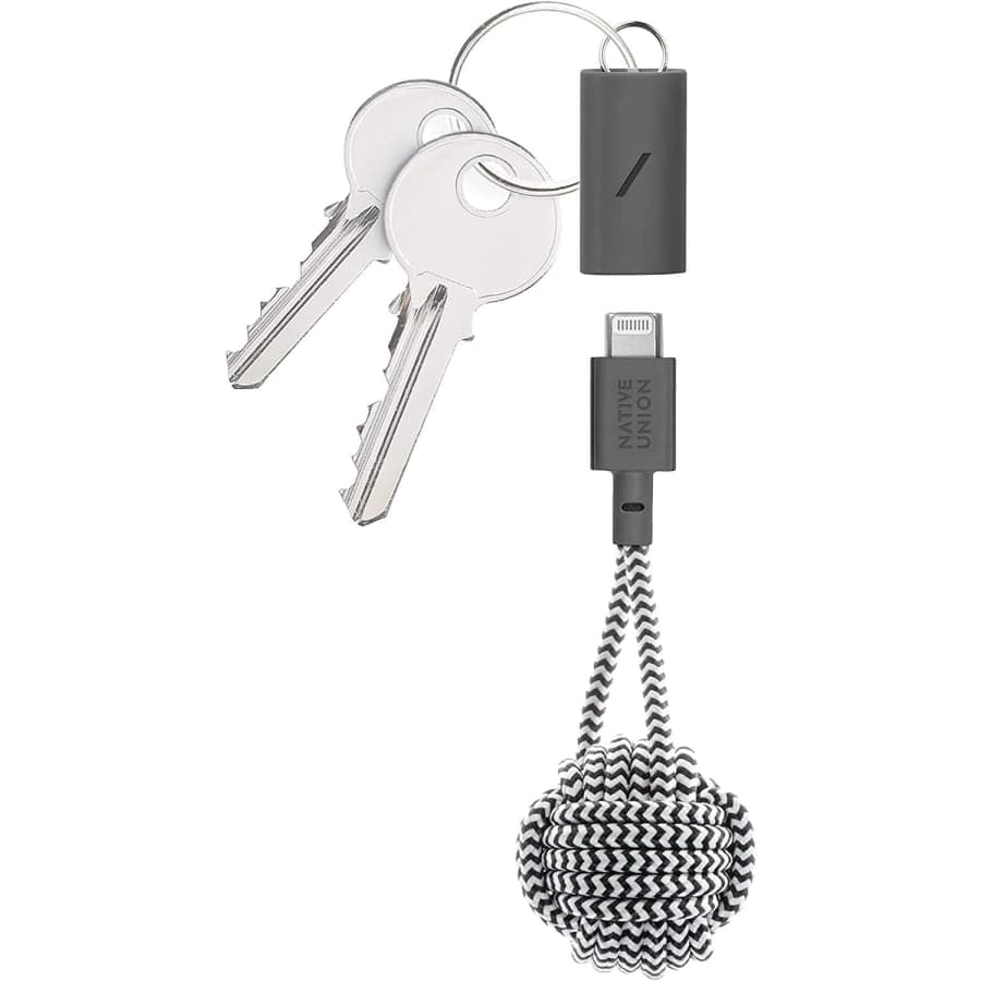 Native Union Key Cable USB-C to Lightning Charging Cable w/ Key Fob: $9.99