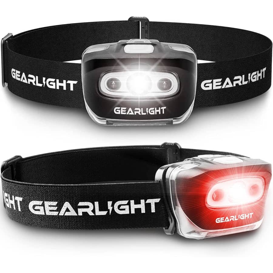 GearLight LED Head Lamp 2-Pack: $12