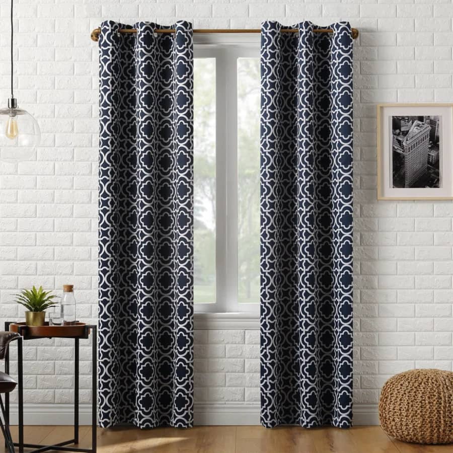 Wayfair Basics Trellis 40x84" Thermal Blackout Grommet Curtain Panel: $13