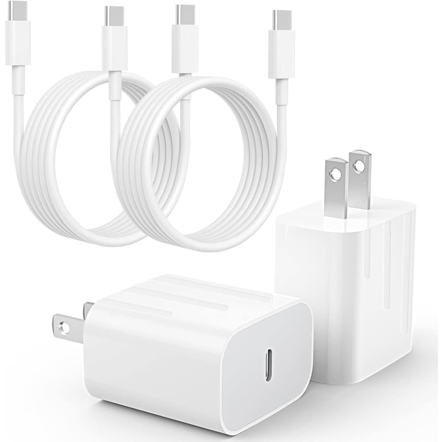 20W USB-C Fast Charger and Cable 2-Pack: $3.99 20W USB-C Fast Charger and Cable 2-Pack: $3.99