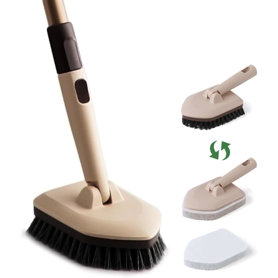 Eyliden 2-in-1 Floor and Tub Scrubber Brush: $9.99