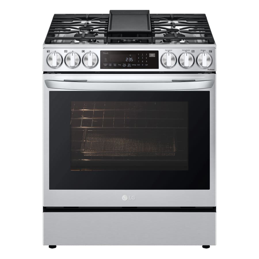LG InstaView 30" 5 Burner 6.3-cu ft Air Fry Convection Oven: $1499 LG InstaView 30" 5 Burner 6.3-cu ft Air Fry Convection Oven: $1499