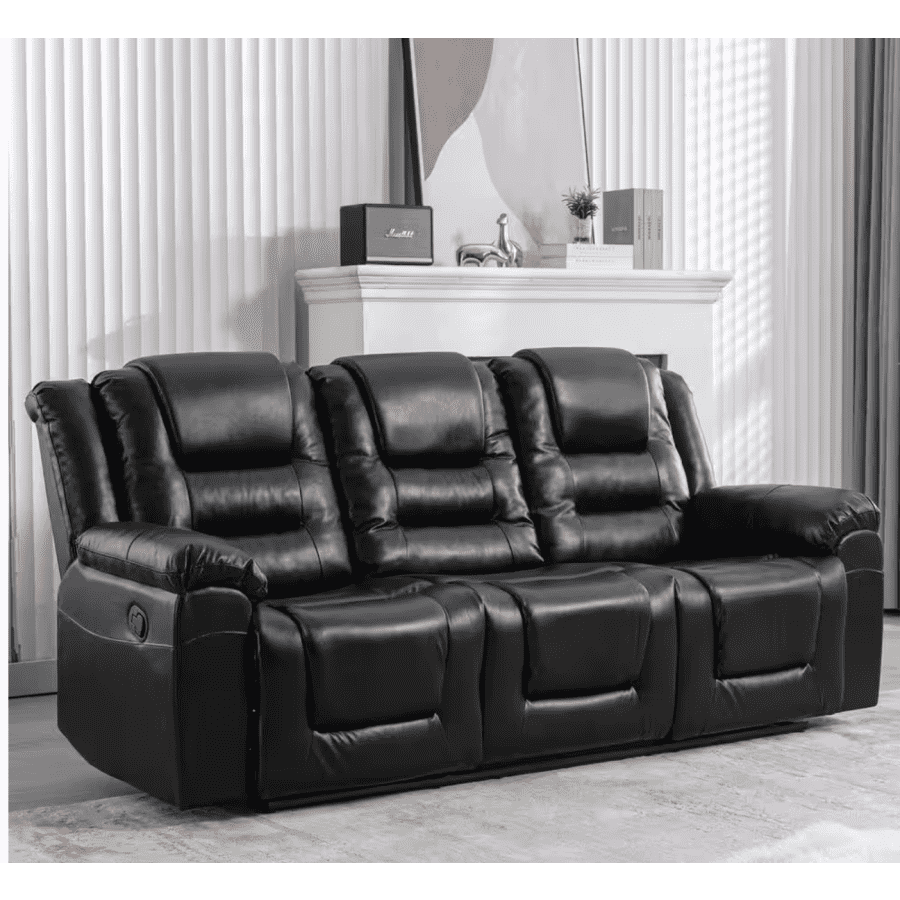 Polibi 83" Modern 3-Seat Home Theater Recliner Sofa: $644