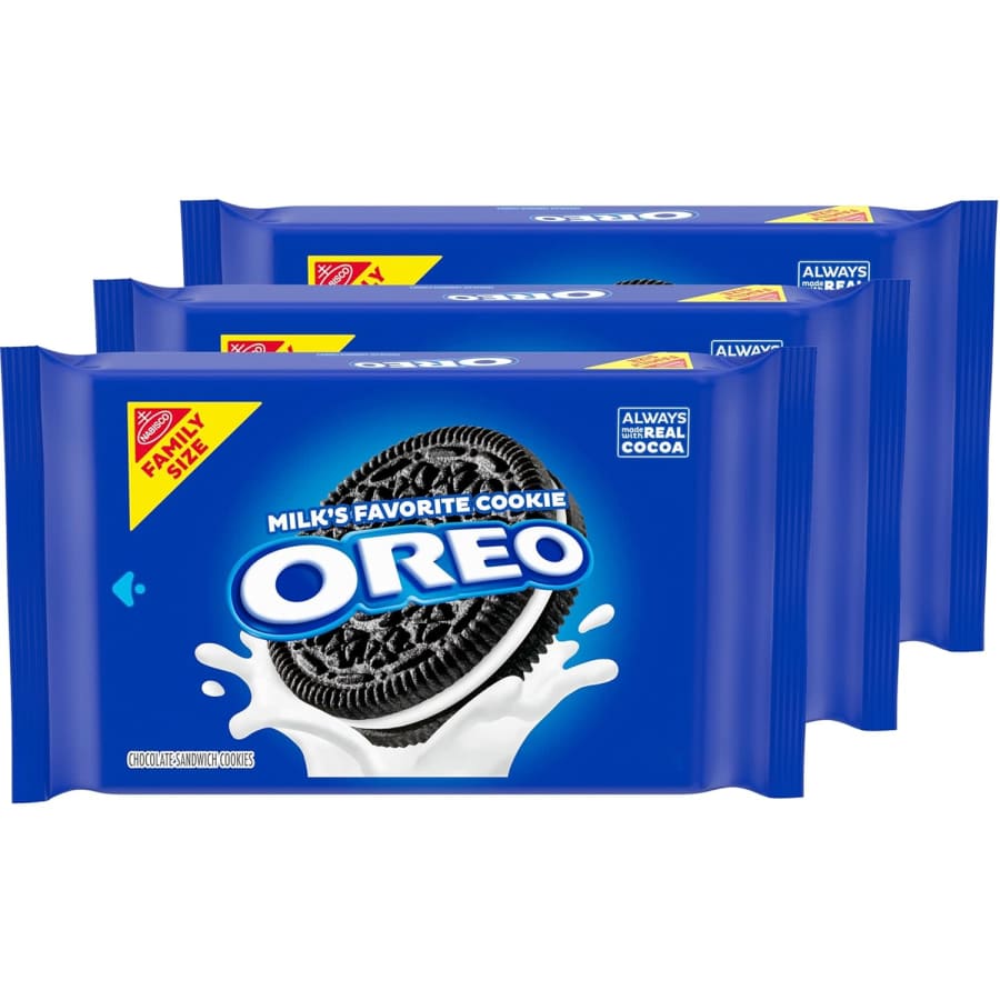 Oreo Family Size Chocolate Sandwich Cookies 3-Pack: $13 w/ Subscribe & Save Oreo Family Size Chocolate Sandwich Cookies 3-Pack: $13 w/ Subscribe & Save