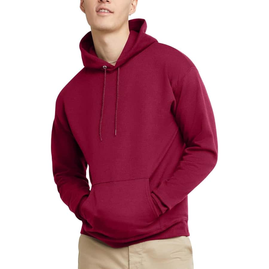Hanes Men's EcoSmart Fleece Hoodie: $9 Hanes Men's EcoSmart Fleece Hoodie: $9