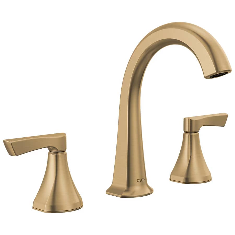 Delta Arcadia 2-Handle WaterSense Bathroom Sink Faucet with Drain: $130