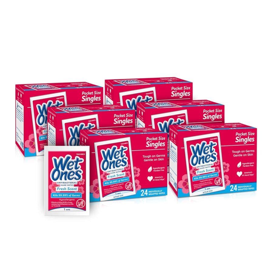 Wet Ones AntibacterialHand Wipes Singles 144-Pack: $7 via Sub. & Save Wet Ones AntibacterialHand Wipes Singles 144-Pack: $7 via Sub. & Save
