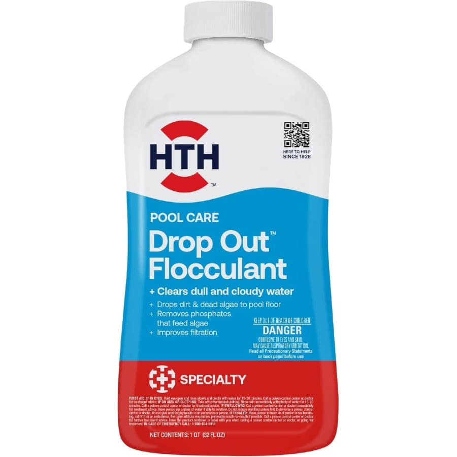 HTH Pool Care Drop Out Flocculant 32-oz. Bottle: $8