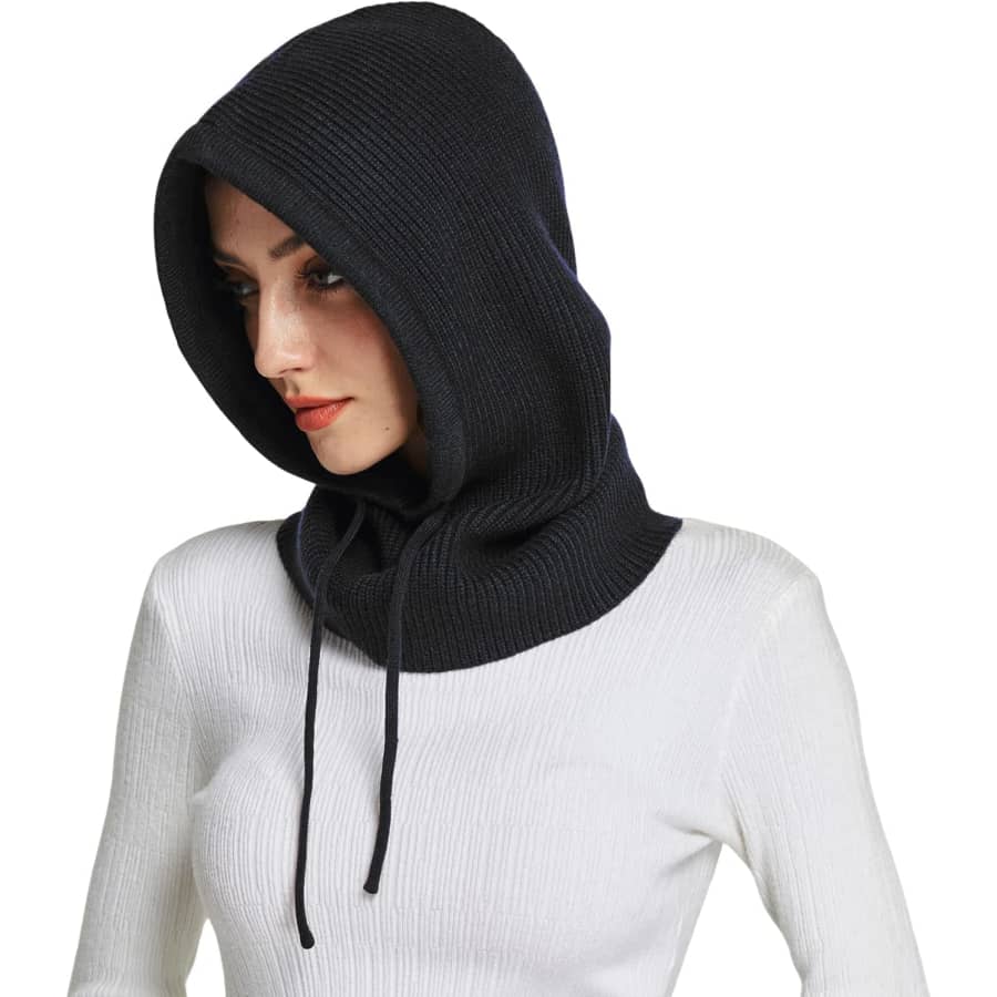 Facecozy Women's Wool Blend Hooded Scarf Hat: $9.49