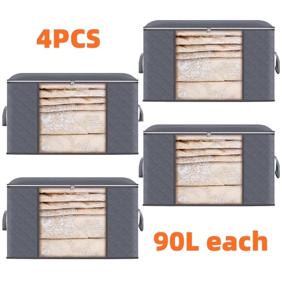 Torio 90L Capacity Foldable Storage Bag 4-Pack: $16.77 Torio 90L Capacity Foldable Storage Bag 4-Pack: $16.77