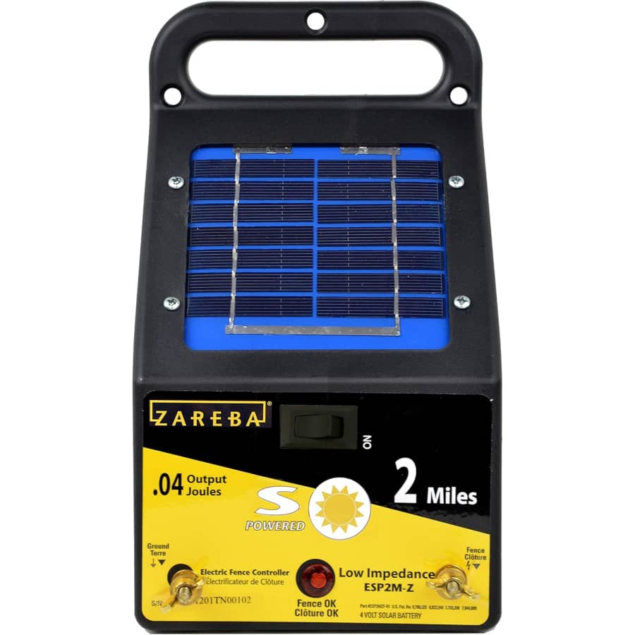 Zareba Solar Powered Low Impedance Electric Fence Charger: $72 Zareba Solar Powered Low Impedance Electric Fence Charger: $72