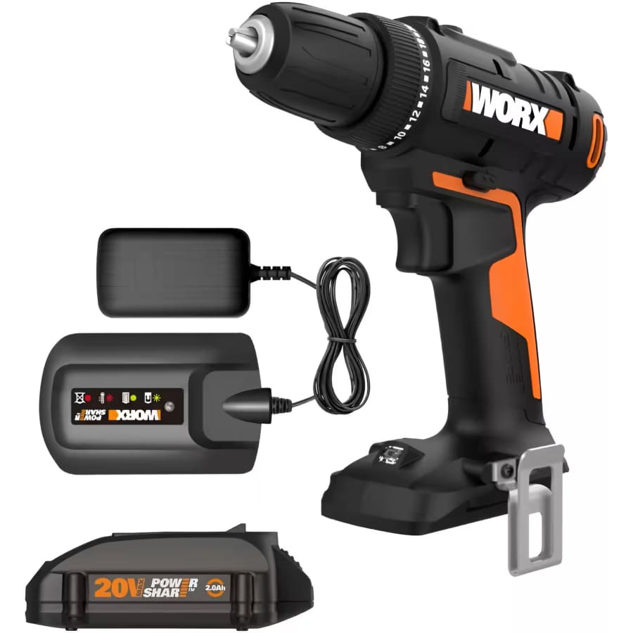 Worx 20V 3/8" Cordless Drill: $55 Worx 20V 3/8" Cordless Drill: $55