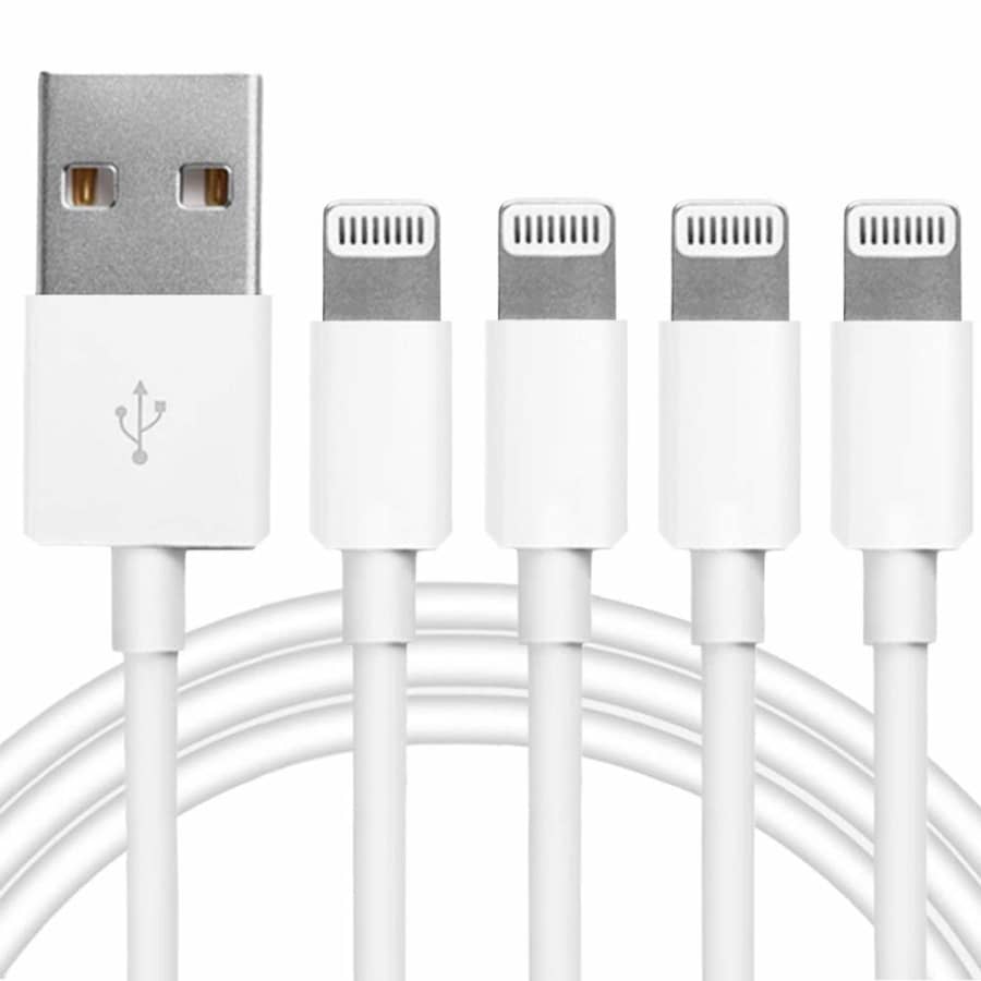 Mailesi MFi-Certified Lightning to USB Cable 4-Pack: $7.19
