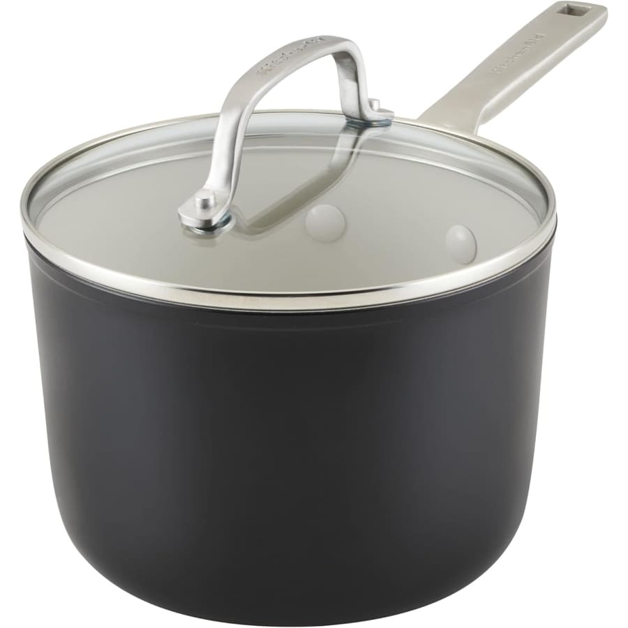 KitchenAid 3-Quart Hard Anodized Ceramic Nonstick Sauce Pan: $26 KitchenAid 3-Quart Hard Anodized Ceramic Nonstick Sauce Pan: $26