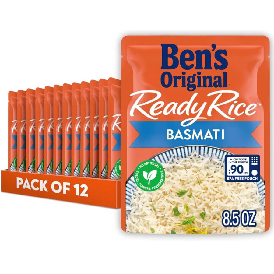 Ben's Original Ready Rice Basmati 8.5-oz. Pouch 12-Pack: $17 via Sub. & Save