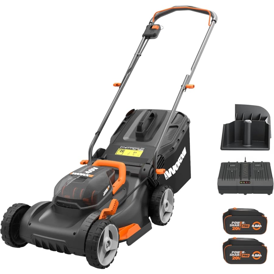 Worx 40V 17" Cordless Lawn Mower w/ 2 Batteries and Charger: $159 Worx 40V 17" Cordless Lawn Mower w/ 2 Batteries and Charger: $159