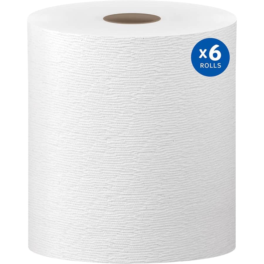 Kleenex Hard Paper Towels 600-Foot Rolls 6-Pack: $56 w/ Sub & Save Kleenex Hard Paper Towels 600-Foot Rolls 6-Pack: $56 w/ Sub & Save