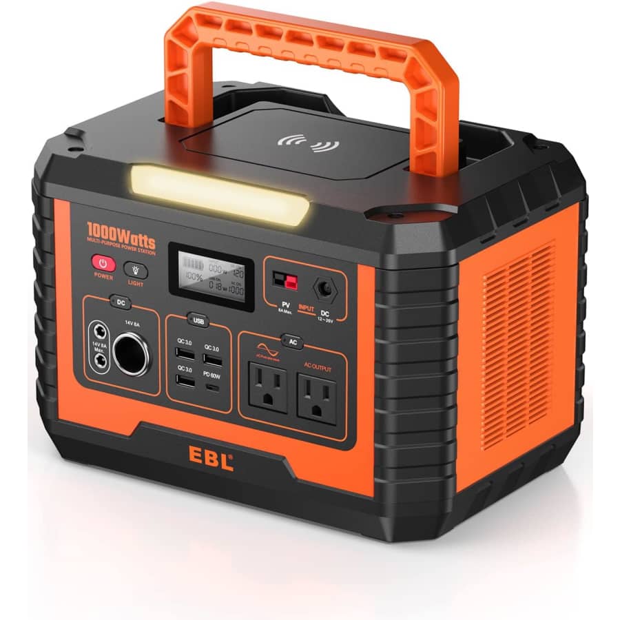 EBL 1000W 270000mAh Portable Power Station: $379.99 EBL 1000W 270000mAh Portable Power Station: $379.99